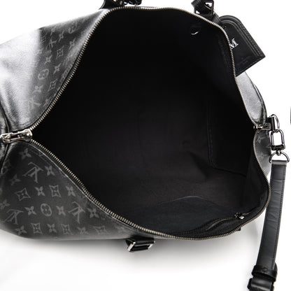Louis Vuitton Monogram Eclipse Keepall Bandouliere 55 5 of 9