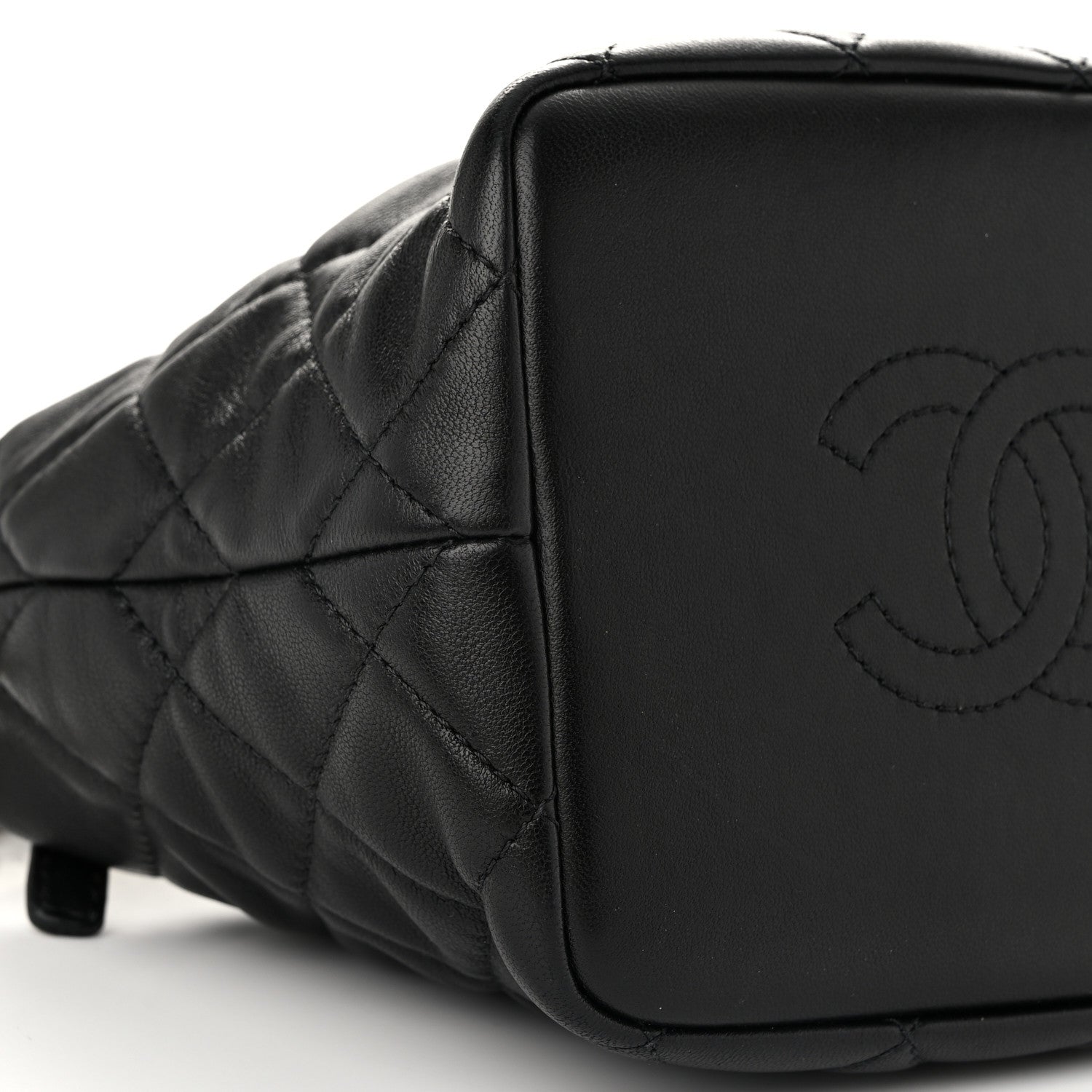 Chanel Lambskin Quilted Small Perfect Meeting Hobo Black 9 of 12