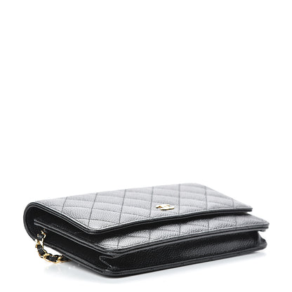 Chanel Caviar Quilted Wallet On Chain WOC Black 3 of 10