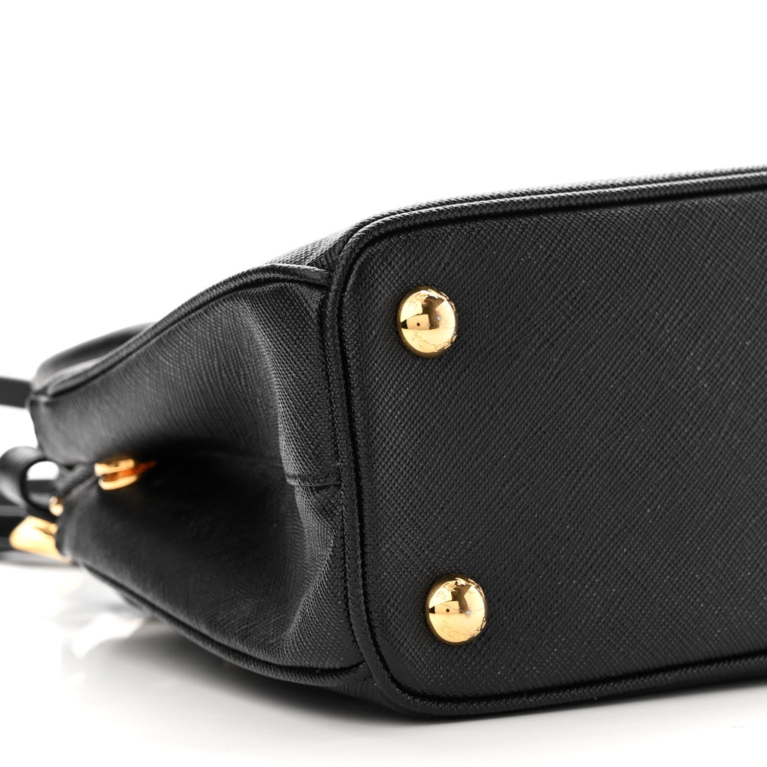 Prada Saffiano Lux Mini Galleria Double Zip Tote Black 8 of 9