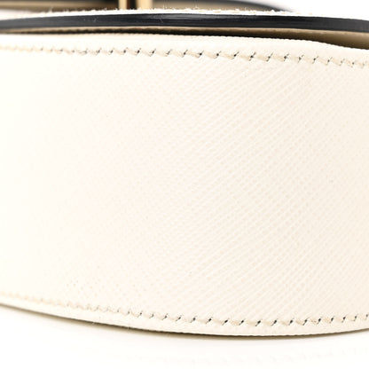 Prada Saffiano Lux Sidonie Small Chain Crossbody Bag White 10 of 10