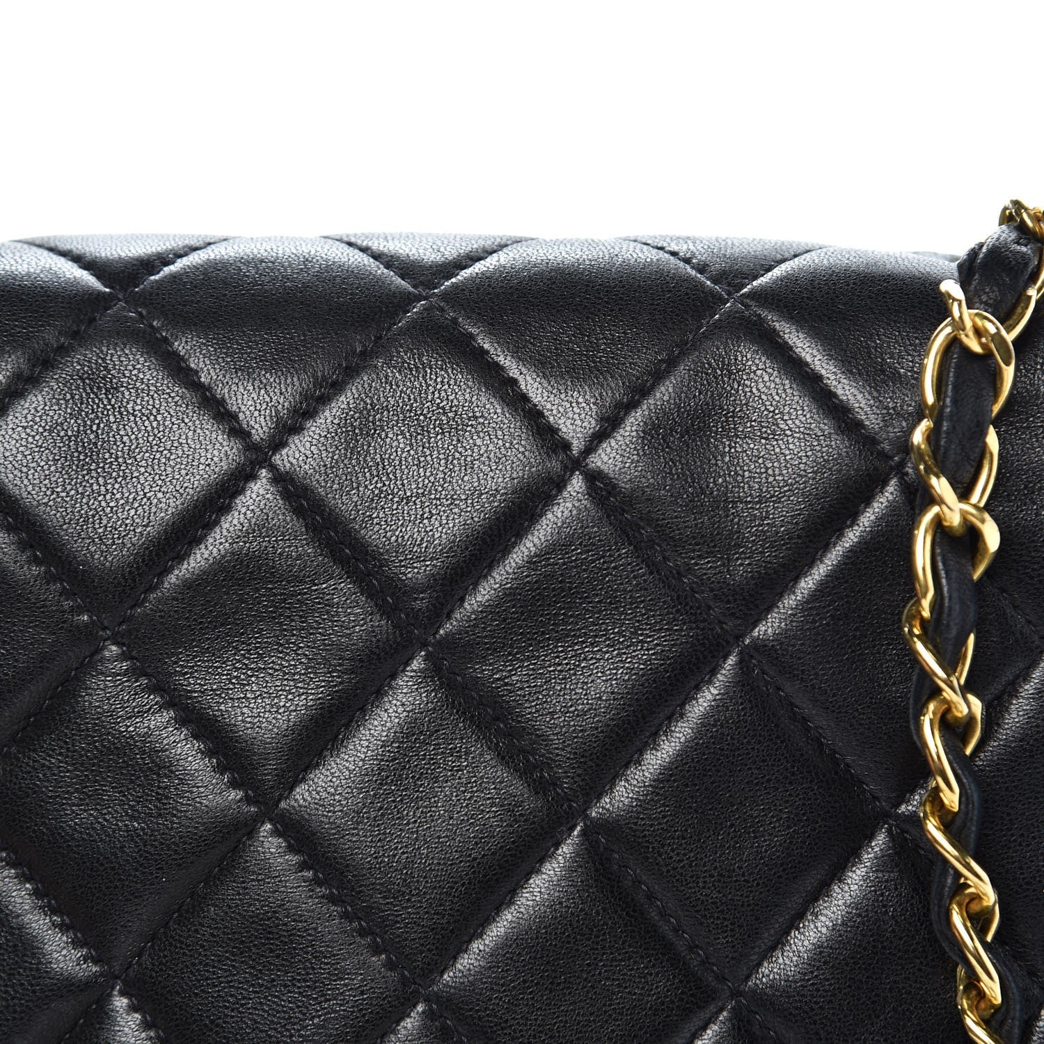 Chanel Lambskin Quilted Mini Square Flap Black 11 of 14