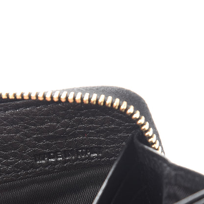 Valentino Garavani Pebbled Calfskin Rockstud Zip Around Wallet Black 8 of 9