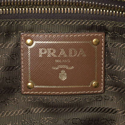 Prada Tessuto Nylon Saffiano Jacquard Logo Tote Rovere 6 of 17