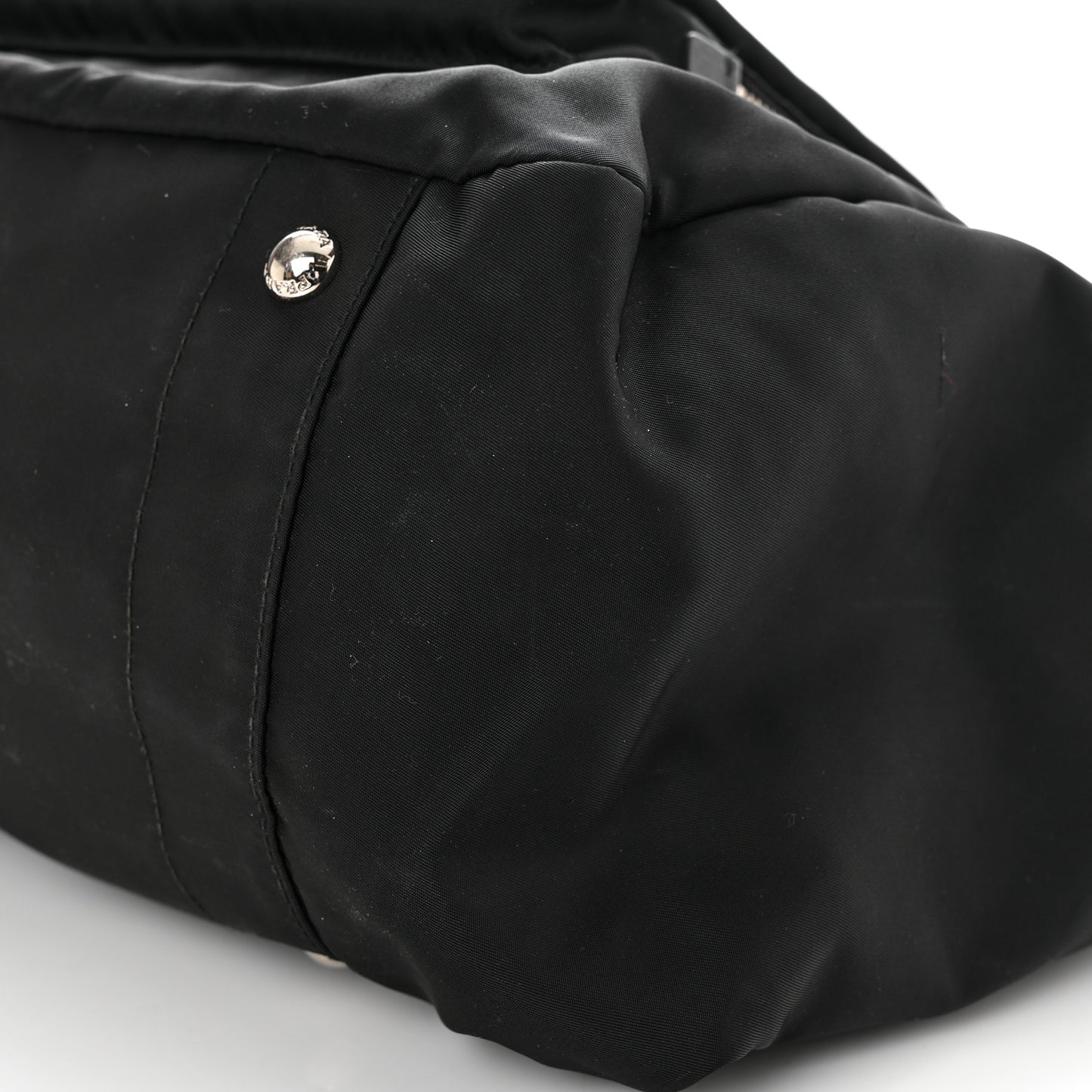 Tessuto Nylon Vela Diaper Bag Black