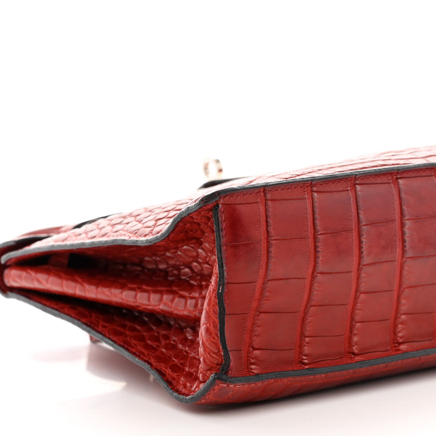 Hermes Matte Alligator Kelly Danse Belt Bag Braise 9 of 10