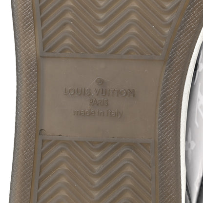 Louis Vuitton Calfskin Monogram Mens Rivoli Sneakers 9.5 Black 6 of 7