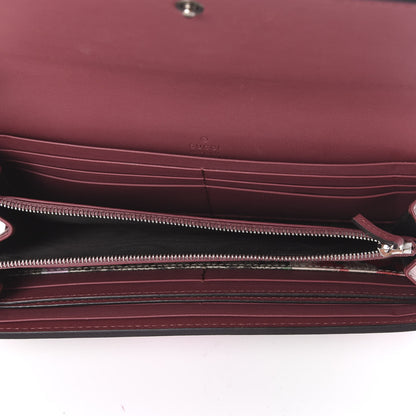 Gucci GG Supreme Monogram Blooms Continental Wallet Beige Multicolor Dry Rose 5 of 6