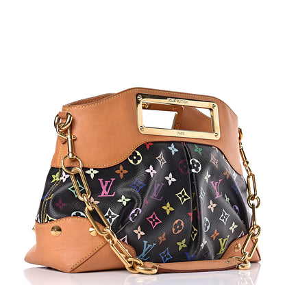 Louis Vuitton Monogram Multicolor Judy MM Black 3 of 8