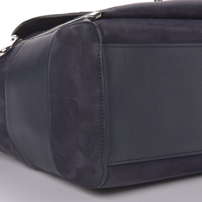Mulberry Silky Calf Nubuck Stripe Small Willow Tote Midnight Blue 9 of 10