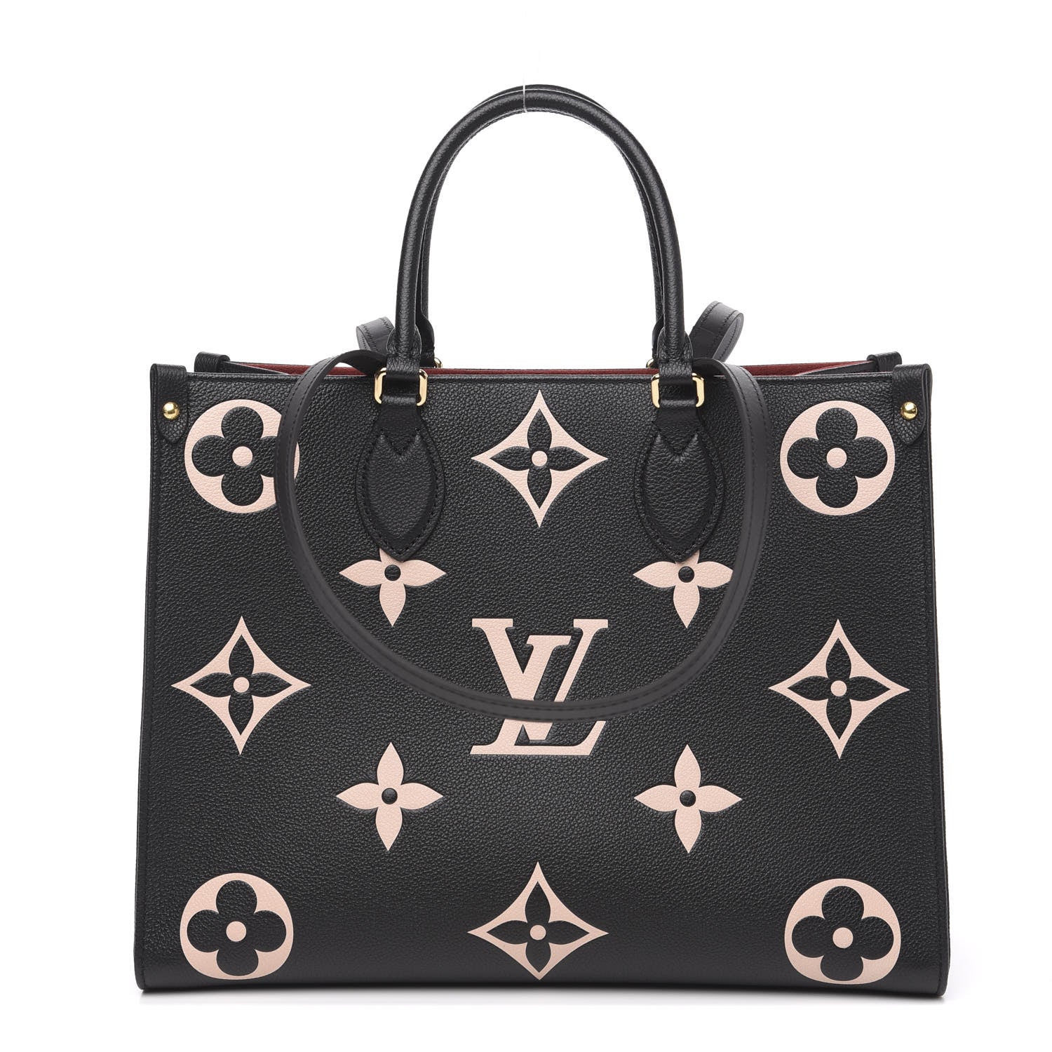 Louis Vuitton Empreinte Monogram Giant Onthego MM Black Beige 1 of 8