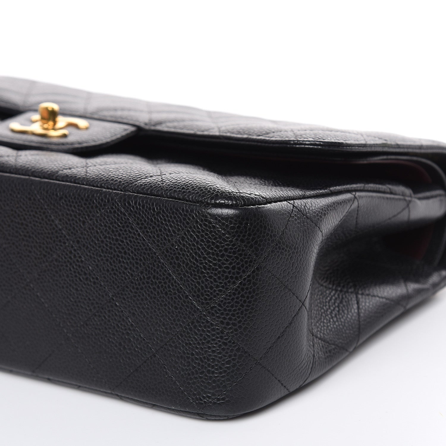 Chanel Caviar Quilted Jumbo Double Flap Black 9 of 12
