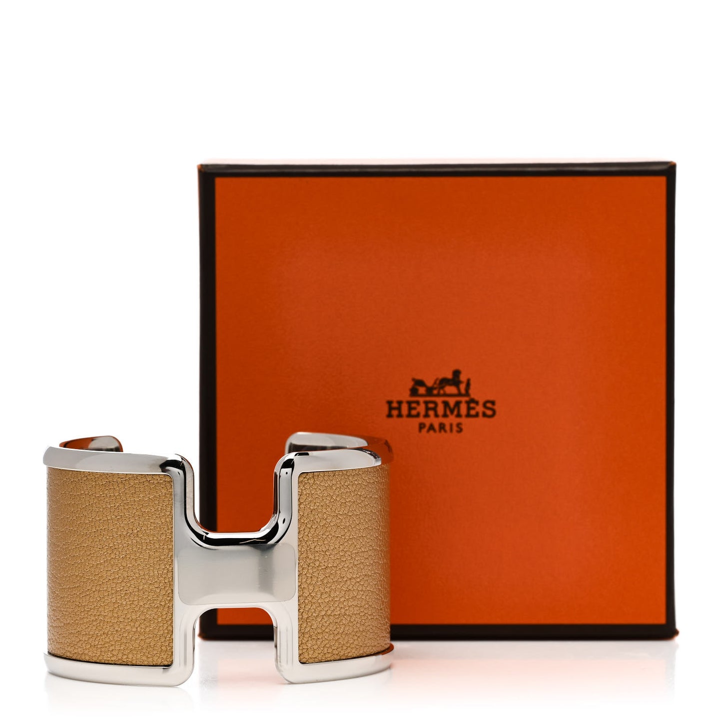 Metallic Chevre Chamkilight Olympe Cuff Bracelet Dore