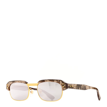 Gucci Acetate Half-Rim Rectangle GG1480S Sunglasses Brown 1 of 9