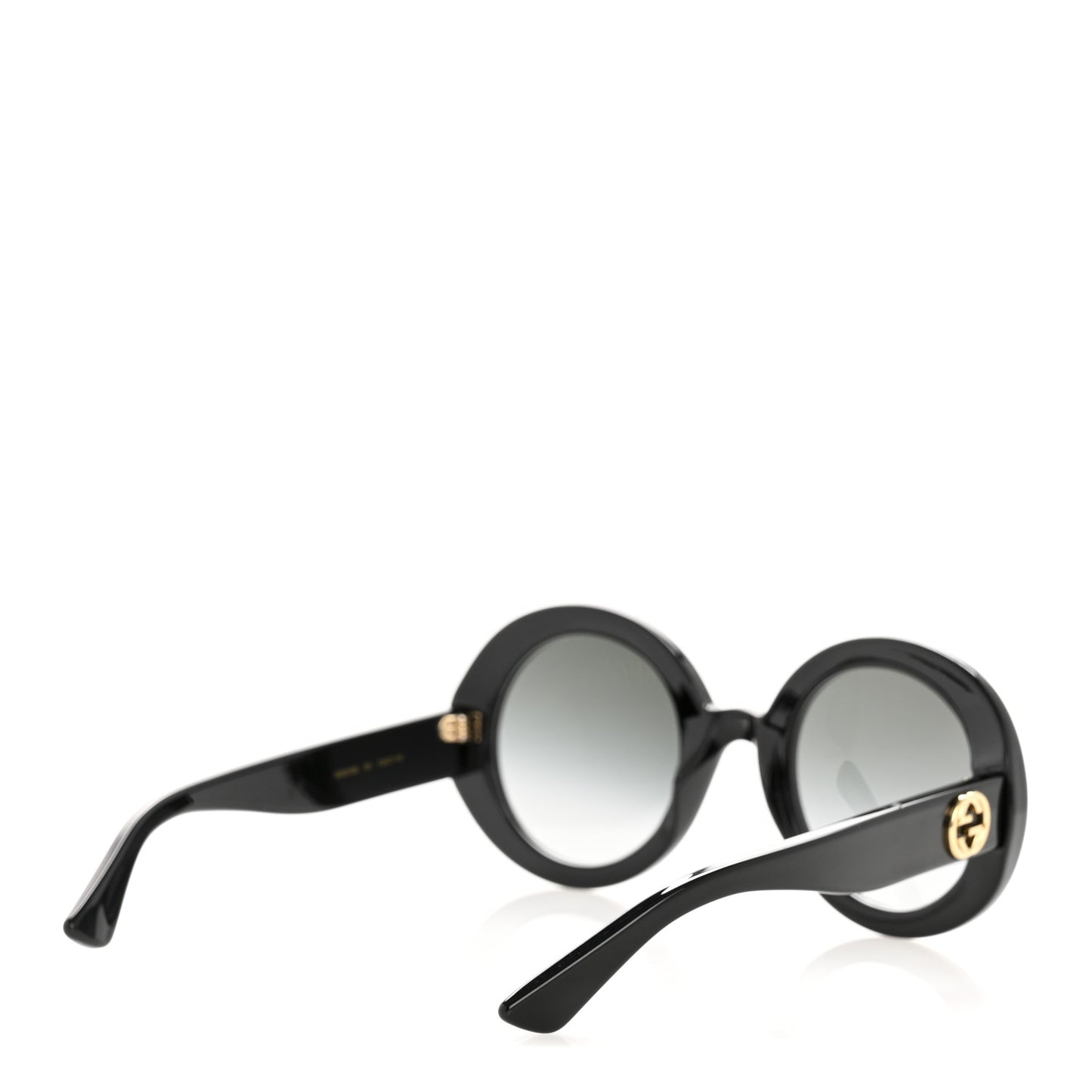 Acetate Round GG Sunglasses GG0319S Black