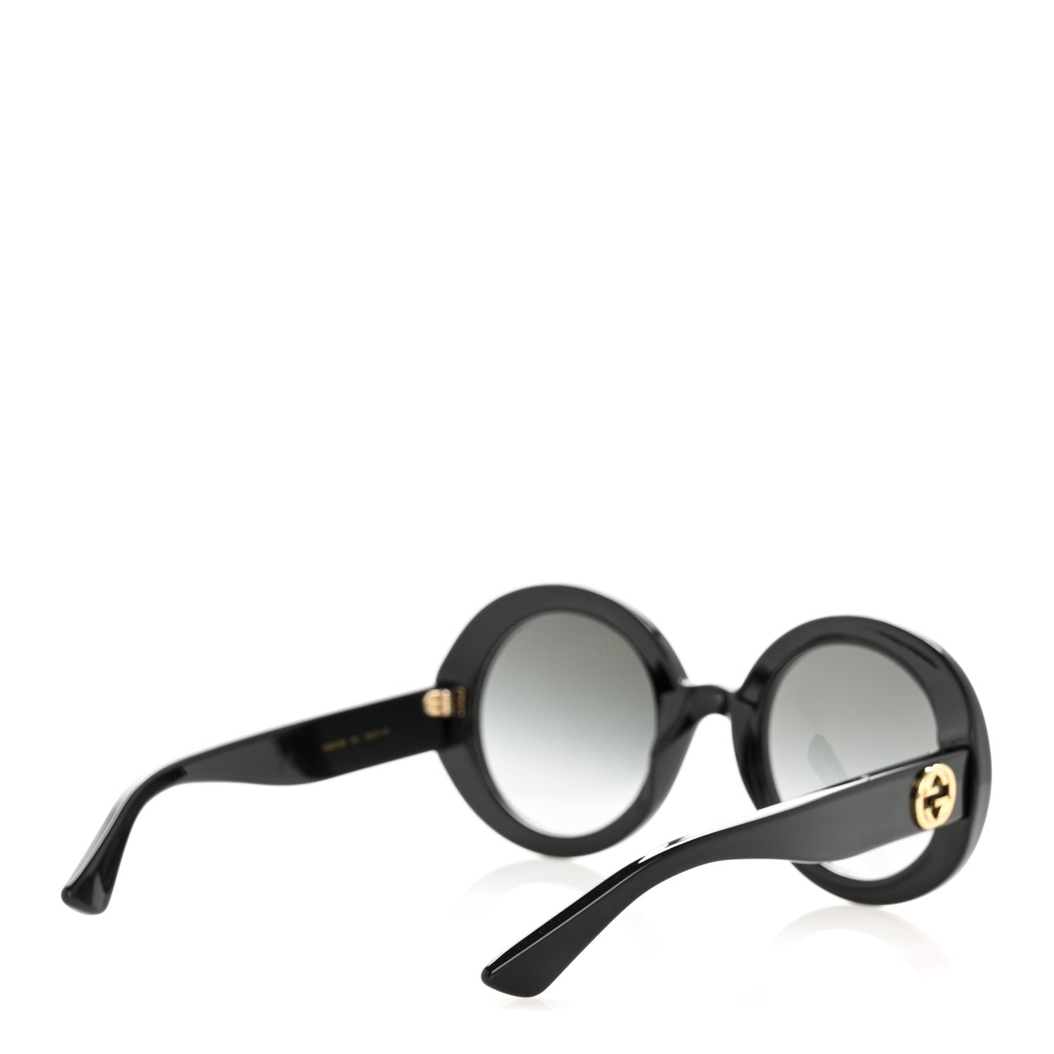 Gucci Acetate Round GG Sunglasses GG0319S Black 4 of 8