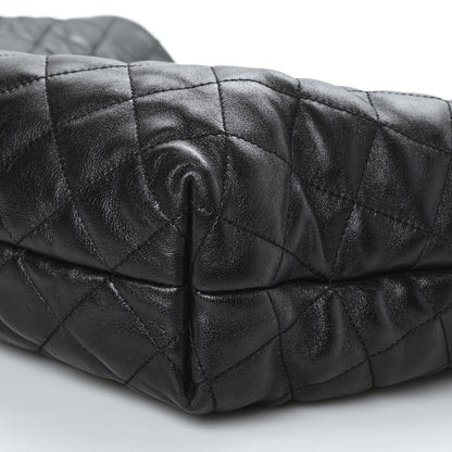 Saint Laurent Lambskin Quilted Maxi Icare Shopping Tote Black 8 of 8