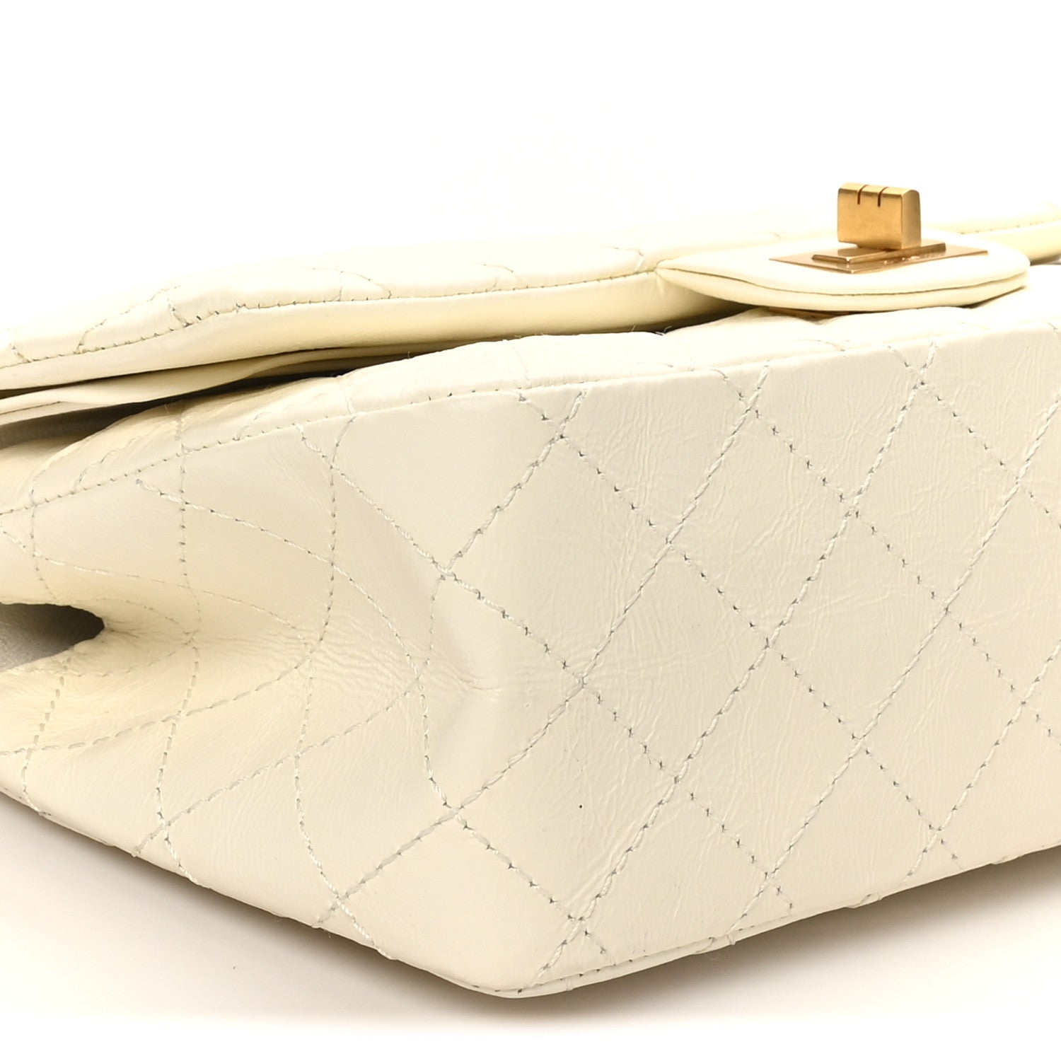 Chanel Aged Calfskin Quilted 2.55 Reissue 225 Flap White 9 of 10