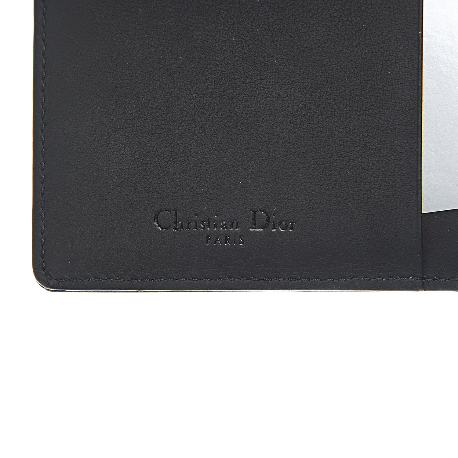 Christian Dior Ultra Matte Calfskin Studded Diorama Card Holder Black 6 of 6