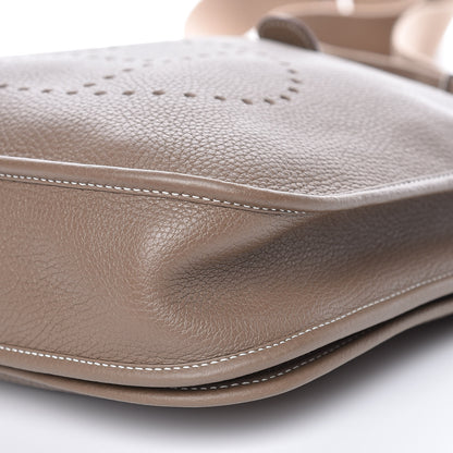 Hermes Taurillon Clemence Evelyne III PM Etoupe 9 of 10