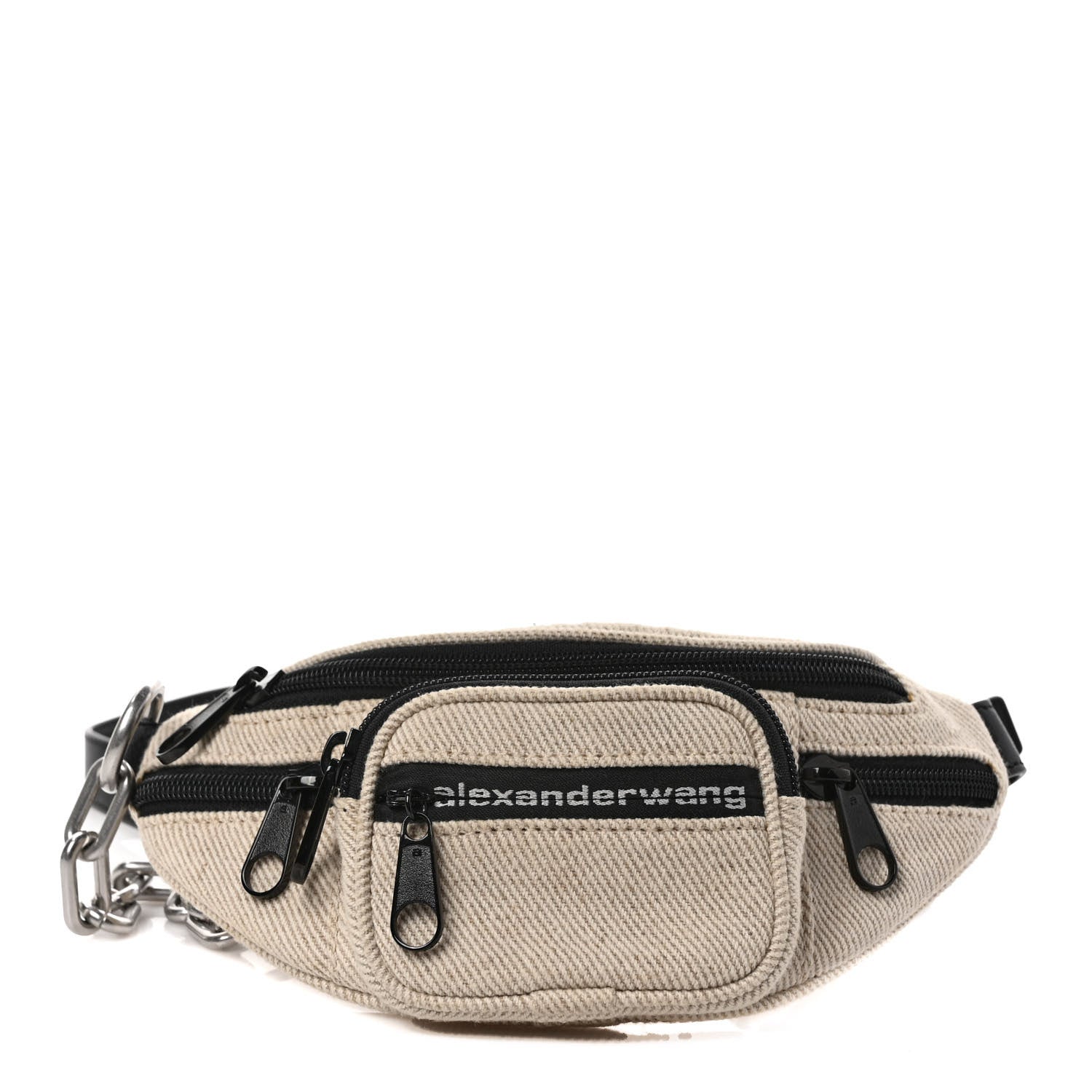 Alexander Wang Canvas Mini Soft Attica Belt Bag Natural 1 of 9