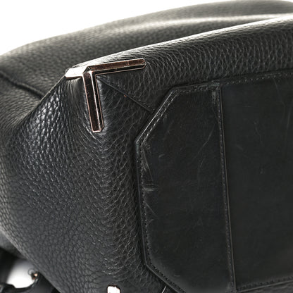Alexander Wang Pebbled Calfskin Prisma Skeletal Backpack Black Rose Gold Hardware 10 of 13