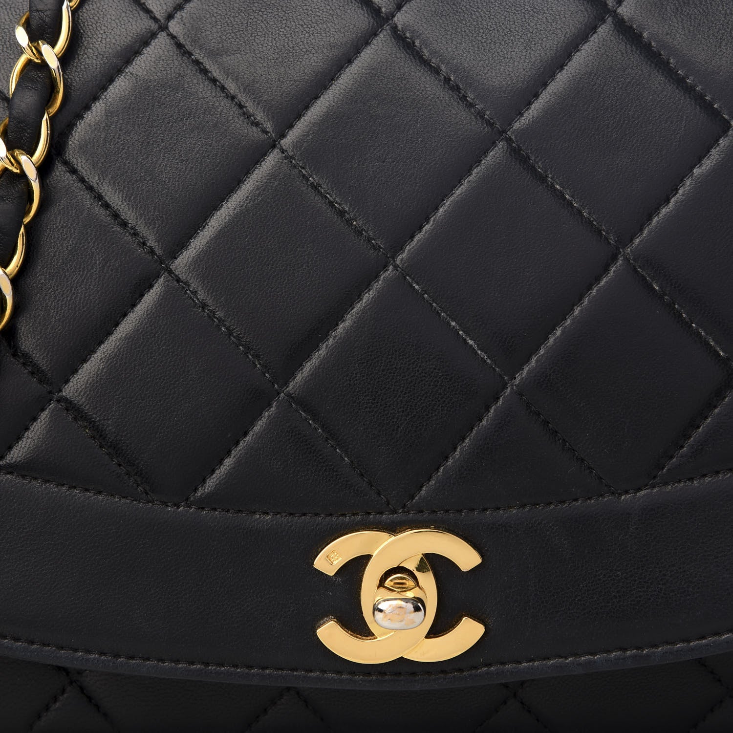 Chanel Lambskin Quilted Medium Single Flap Black 8 of 8