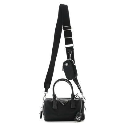 Prada Nylon Saffiano Re-Edition 2005 Top Handle Crossbody Bag Black 1 of 9