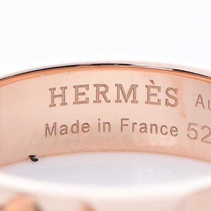 Hermes 18K Rose Gold PM Collier De Chien Ring 52 6 5 of 7