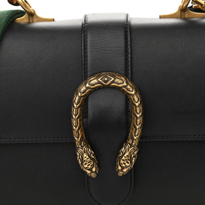 Gucci Moon Calfskin Web Medium Dionysus Bamboo Top Handle Bag Black 8 of 10