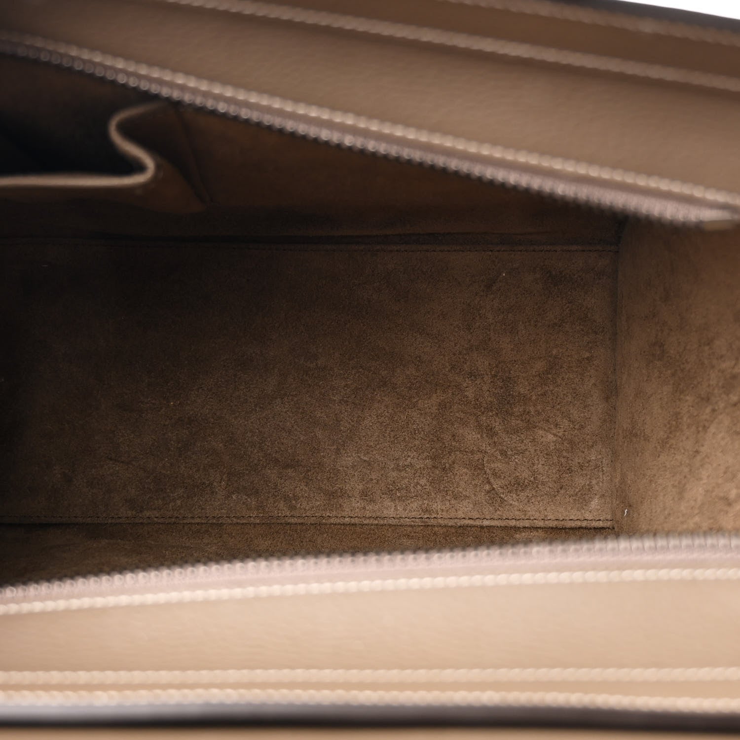 Celine Drummed Calfskin Micro Luggage Souris 5 of 10