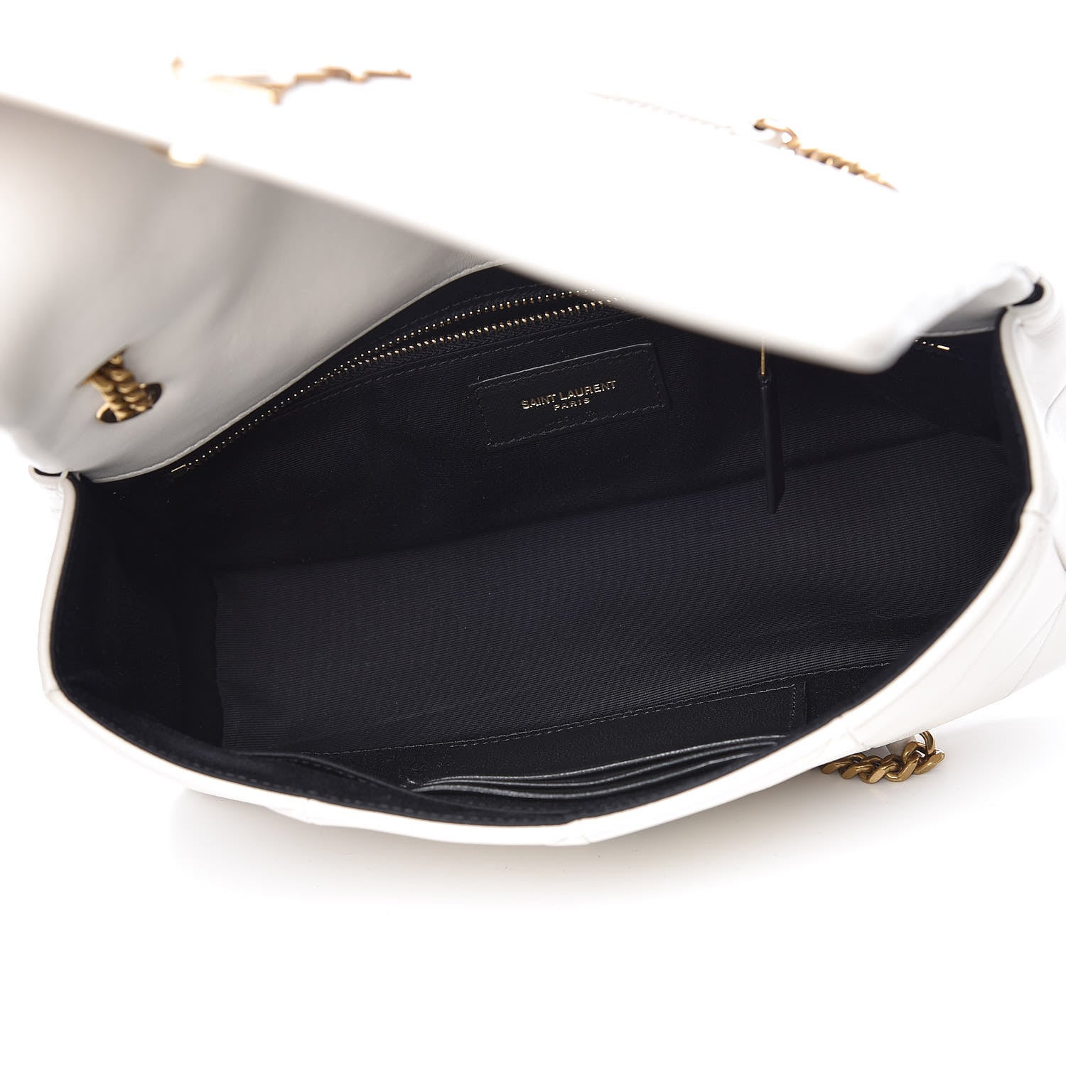 Saint Laurent Lambskin Patchwork Monogram Medium Jamie Crema 5 of 11
