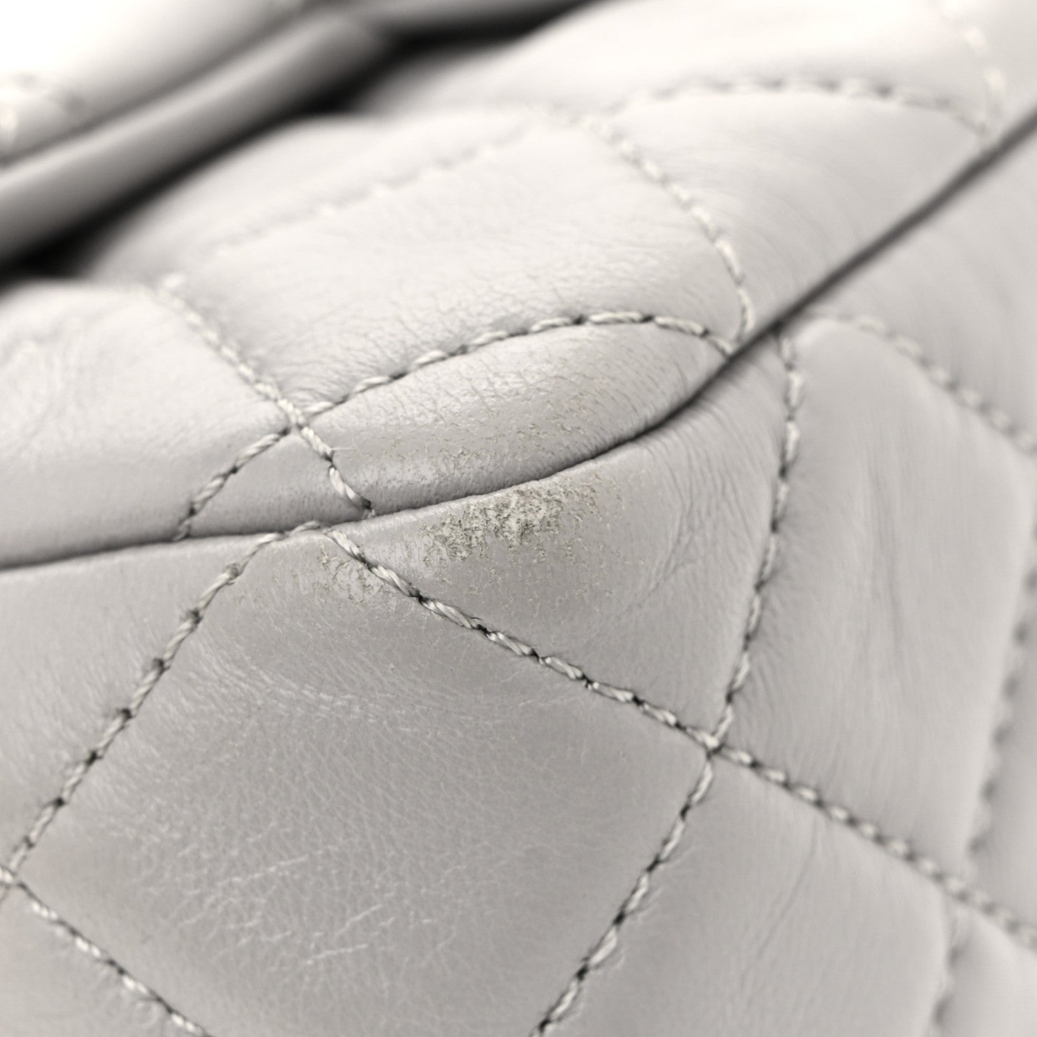 Chanel Lambskin Quilted Mini Rectangular Pearl Crush Flap Grey 12 of 13
