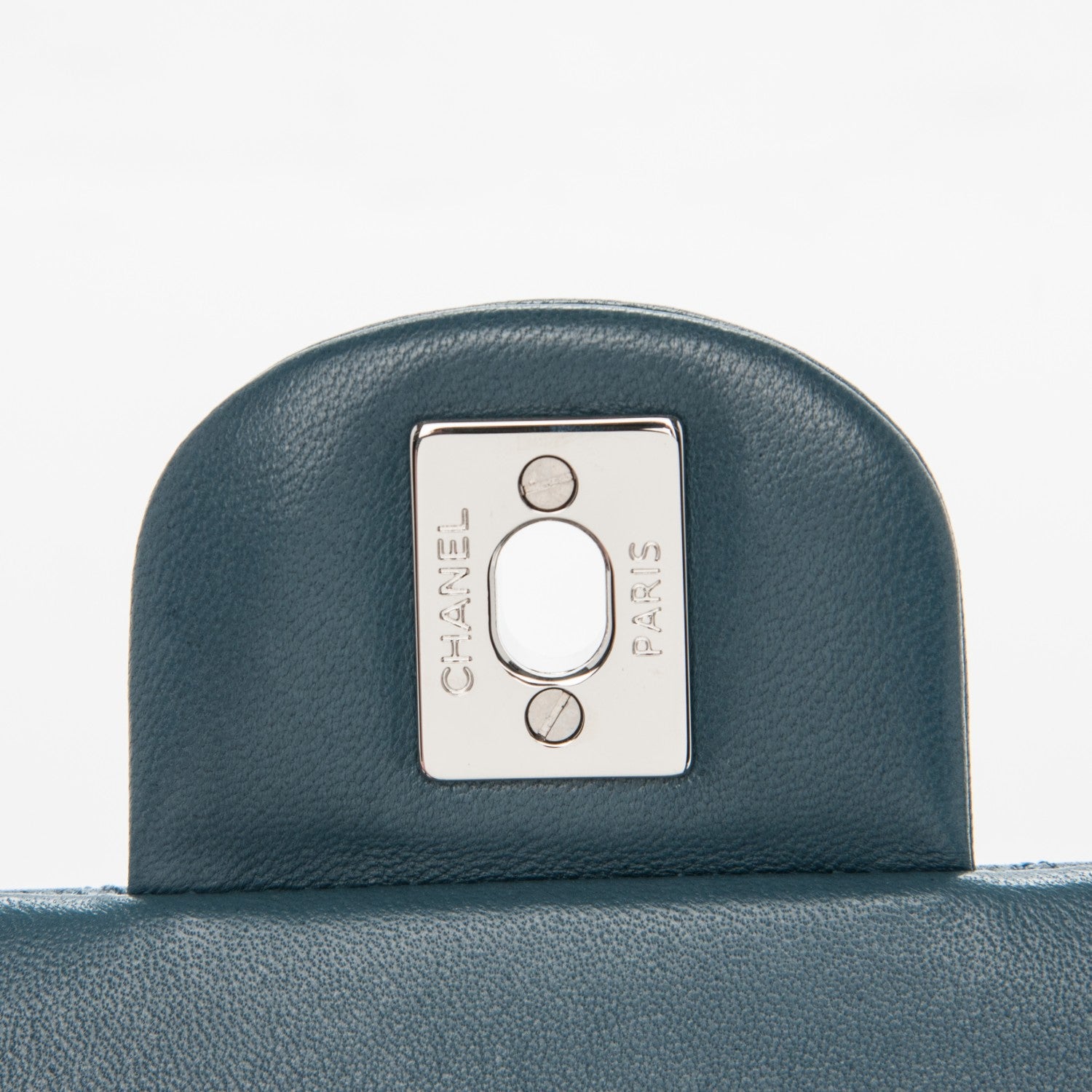 Chanel Lambskin Quilted Medium Double Flap Blue 5 of 9