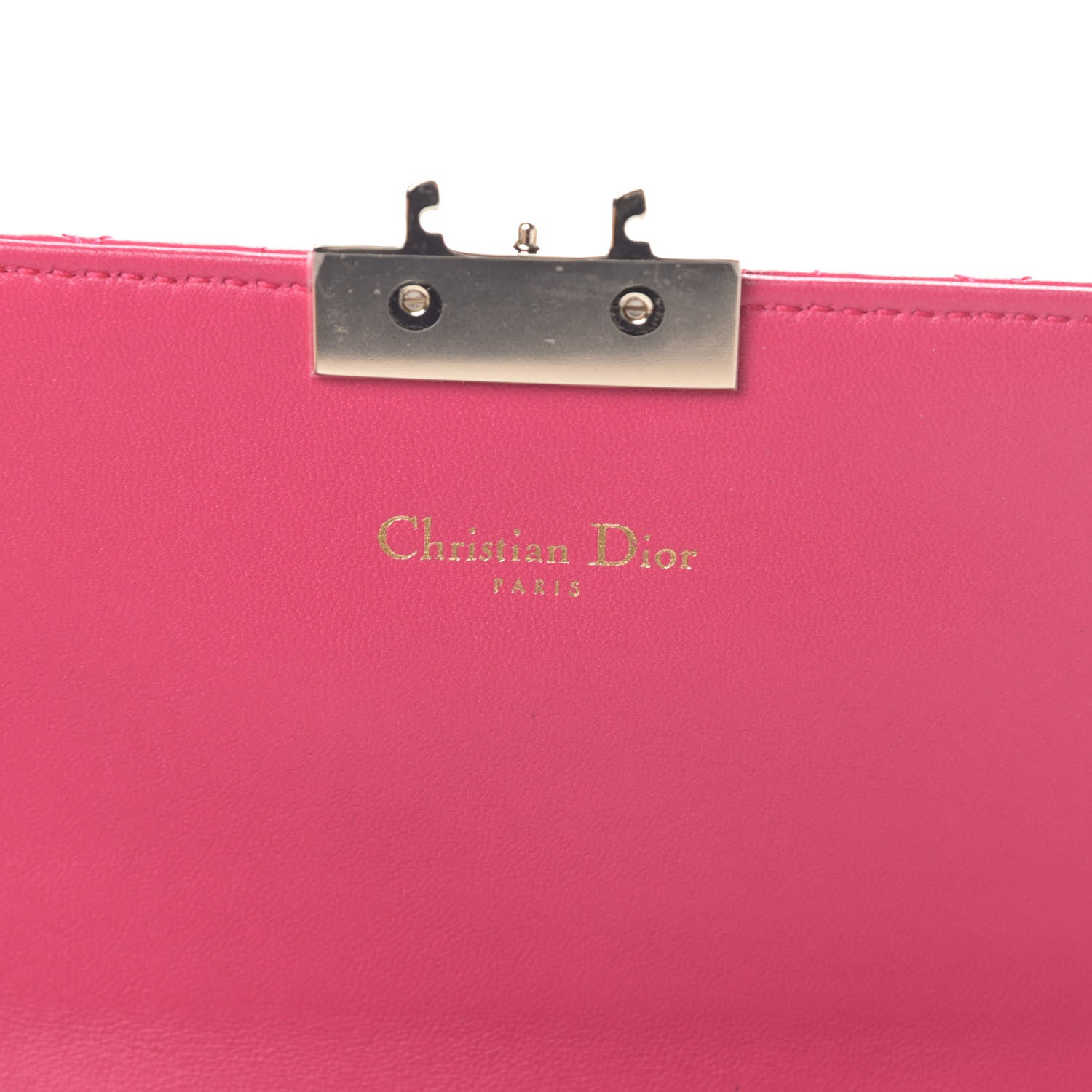 Christian Dior Lambskin Cannage Miss Dior Promenade Pouch Fuchsia 6 of 12