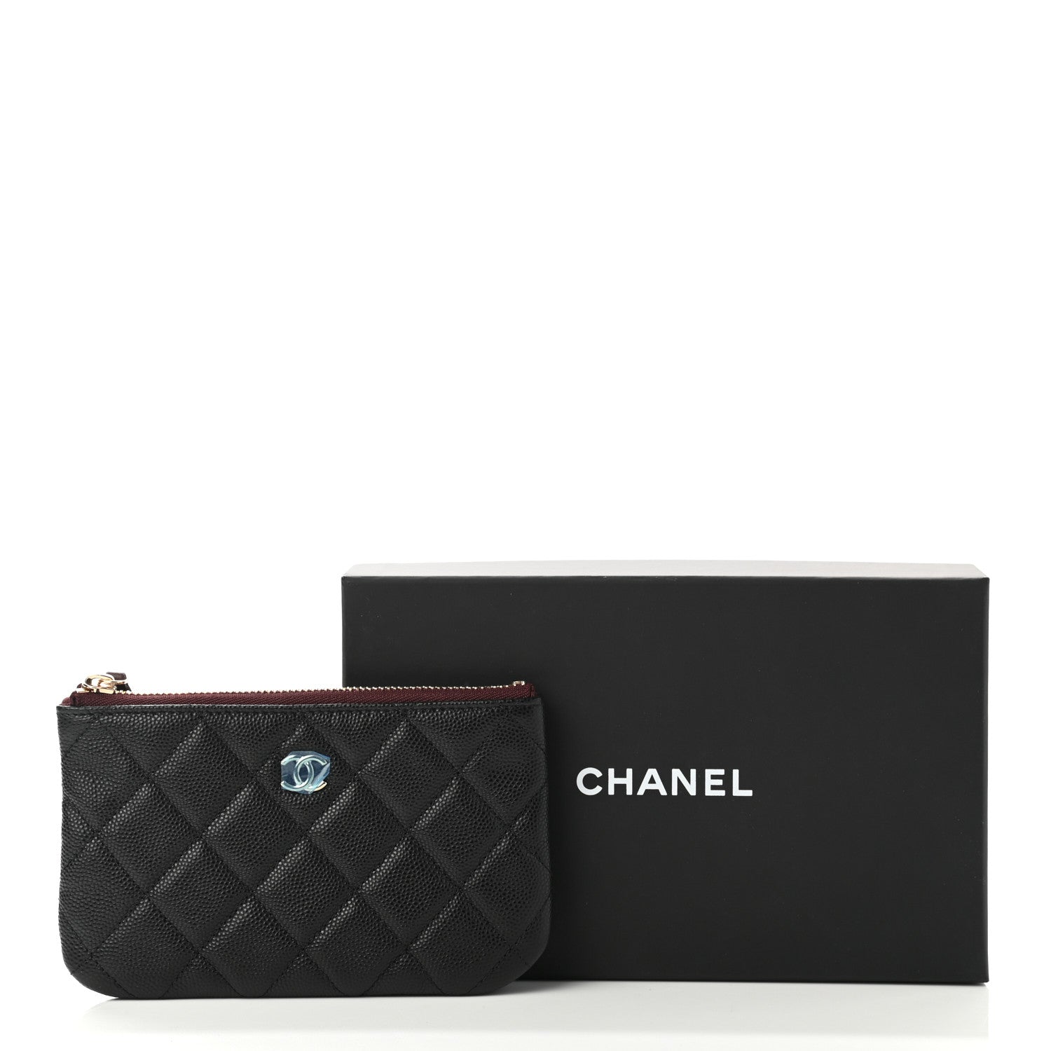 Chanel Caviar Quilted Small Cosmetic Case Black 8 of 8