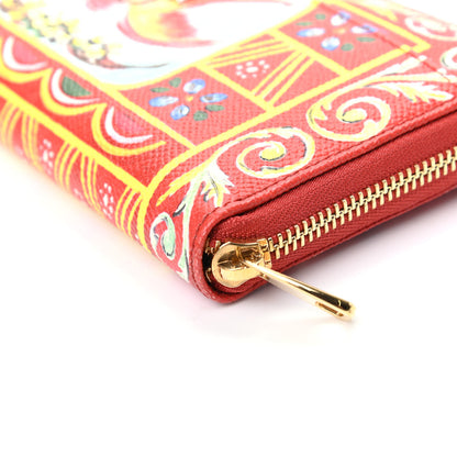 Dolce & Gabbana Dauphine Majolica Printed Zip Around Wallet Multicolor 8 of 8