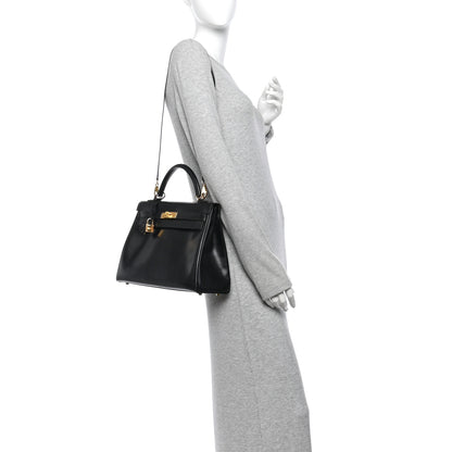 Hermes Box Kelly Retourne 32 Black 2 of 11