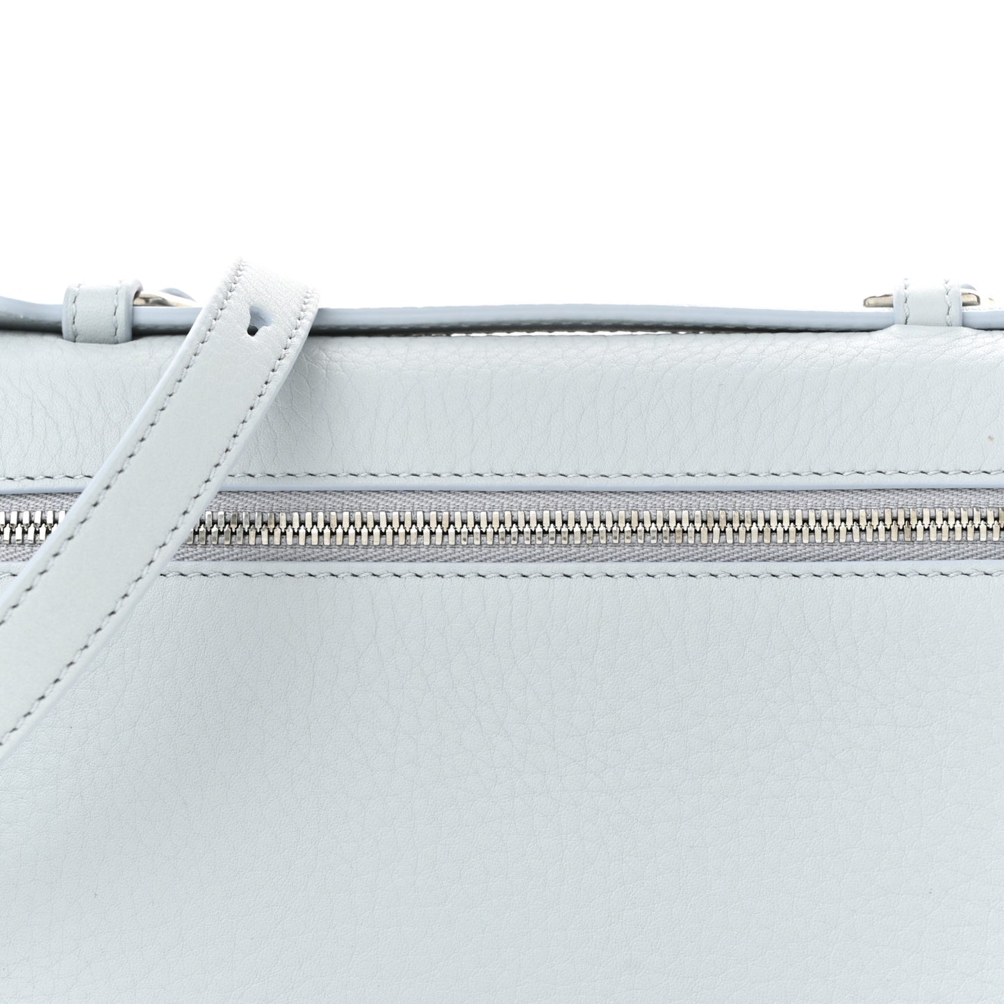 Grained Calfskin L19 Extra Pocket Pouch Minty Breeze