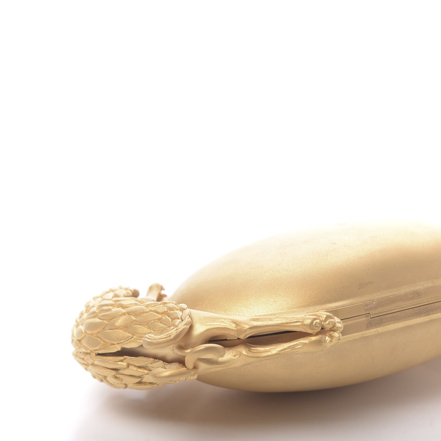 Metal Gryphon Clutch Gold