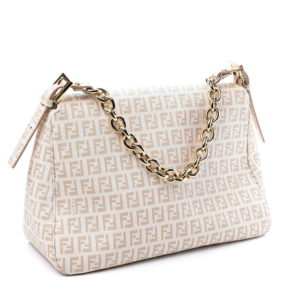 Fendi Zucchino Spalmati Forever Mama Baguette Crema Ecru 2 of 13