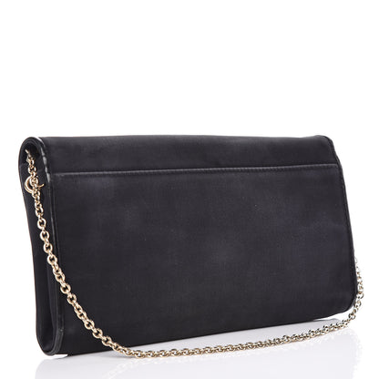 Christian Louboutin Canvas Patch Letters Riviera Clutch Black 3 of 12