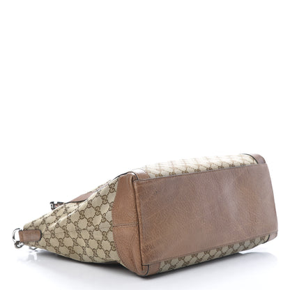 Gucci Monogram Old Libeccio Medium Miss GG Top Handle Bag Beige Ebony Light Brown 4 of 18