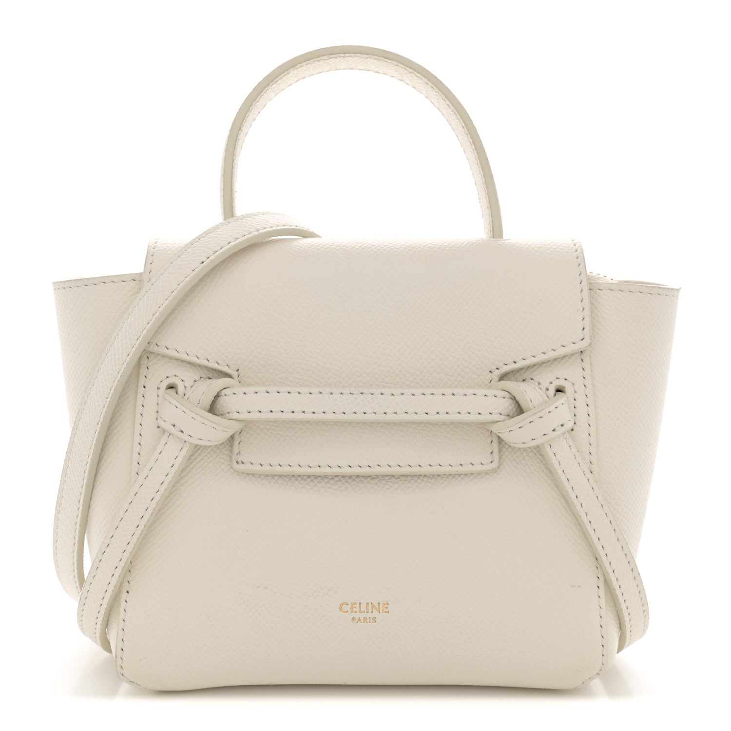 Celine Grained Calfskin Pico Belt Bag Rice 1 of 15