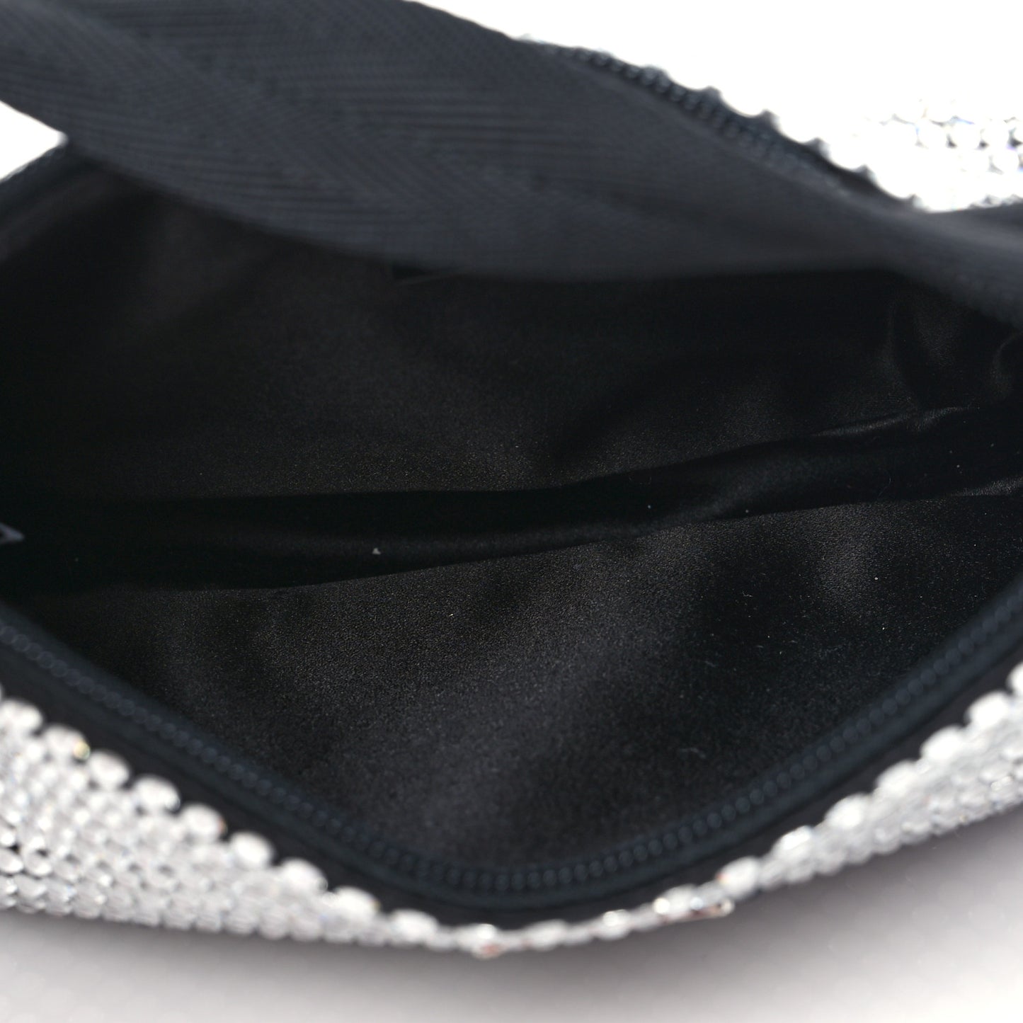Satin Crystal Mini Re-Edition 2000 Bag Cristal