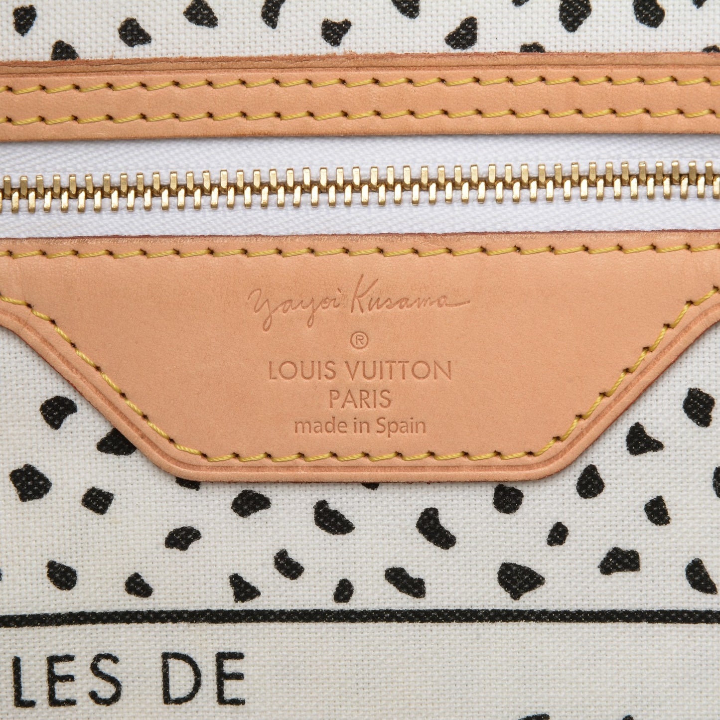 Monogram Kusama Waves Neverfull MM White