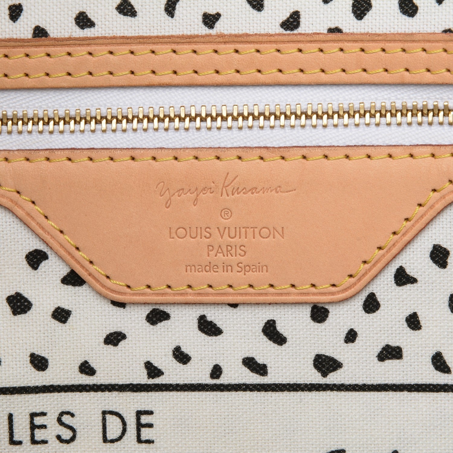 Louis Vuitton Monogram Kusama Waves Neverfull MM White 6 of 7