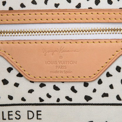 Louis Vuitton Monogram Kusama Waves Neverfull MM White 6 of 7