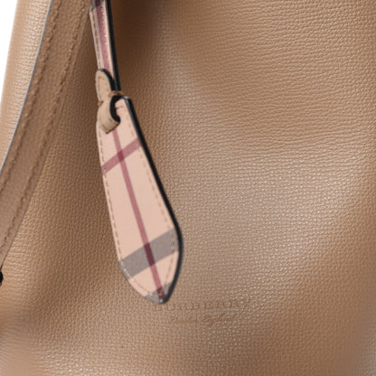 Burberry Calfskin Small Lorne Bucket Crossbody Natural 9 of 9