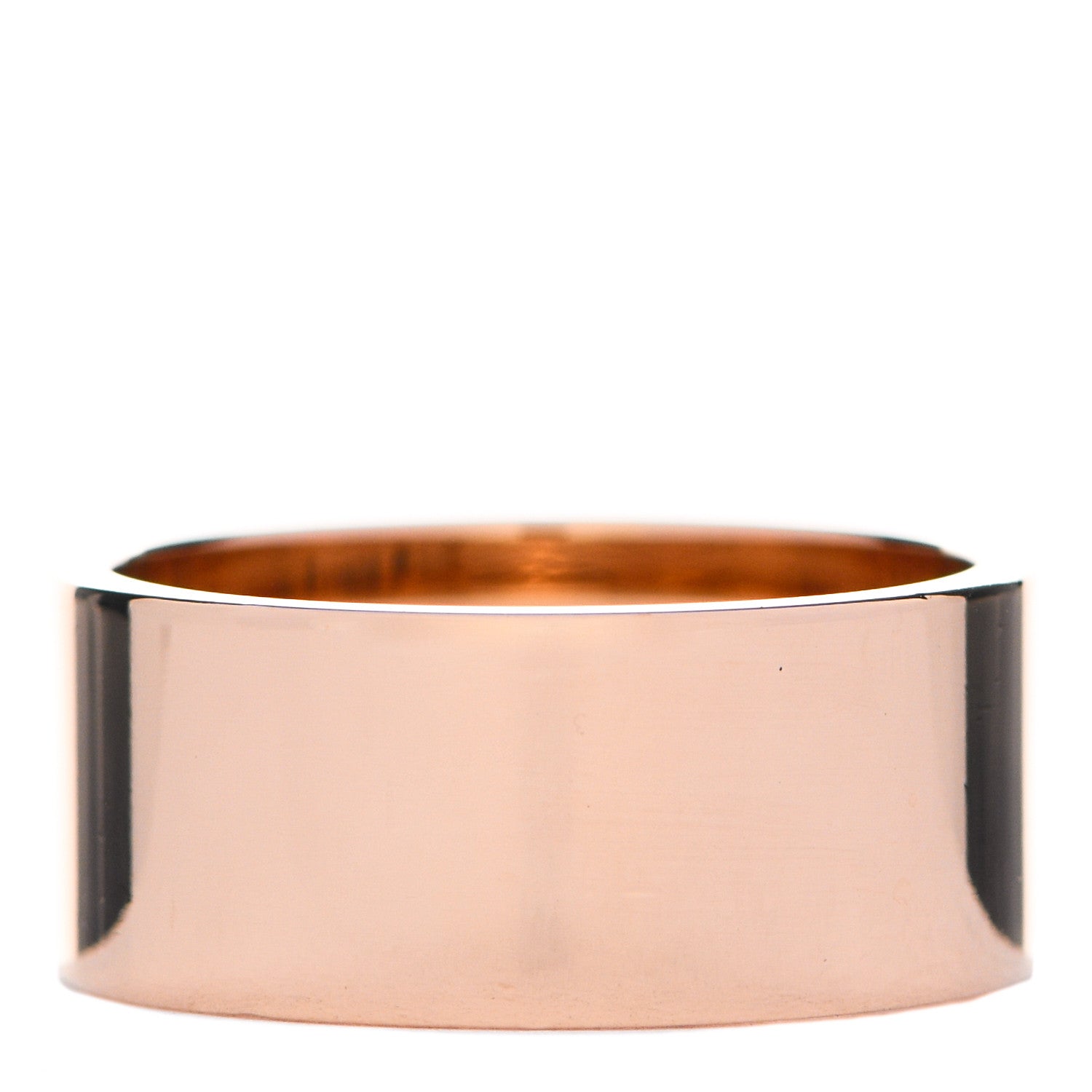 Hermes 18K Rose Gold Diamond GM Kelly Ring 51 5.75 4 of 7